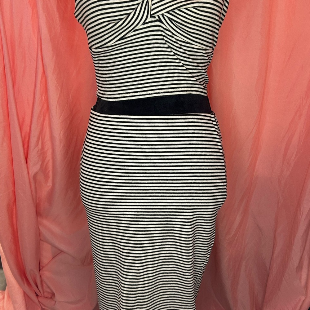 Black & White Striped Set